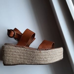 Platform Summer Sandal Steve Madden Leather 6.5